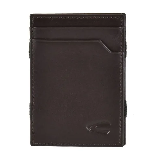 Skórzany portfel Camel Active – wnętrze z przegrodami na karty i banknoty / Camel Active leather wallet – interior with card and bill slots