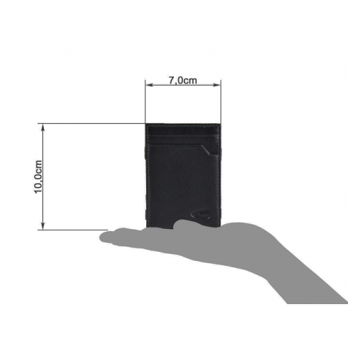 CAMEL ACTIVE Small Slim skórzany portfel, etui czarny 286-705 60 RFID