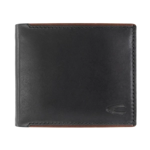 Camel Active 365-702-60 czarny skórzany portfel męski RFID z naturalnej skóry – klasyczny elegancki portfel męski Camel