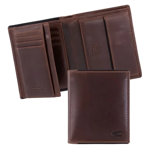 Camel Active 365-705-29 portfel męski ze skóry naturalnej – układ kieszeni i przegród / Camel Active 365-705-29 genuine leather men's wallet – compartments layout