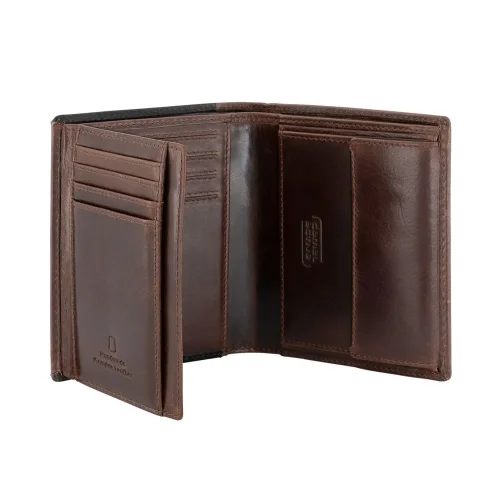 Camel Active 365-705-29 skórzany portfel męski – widok portfela po otwarciu / Camel Active 365-705-29 leather men's wallet – open wallet view