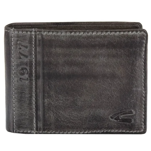 Camel Active Melbourne 247-702-60 – skórzany portfel męski czarny/szary