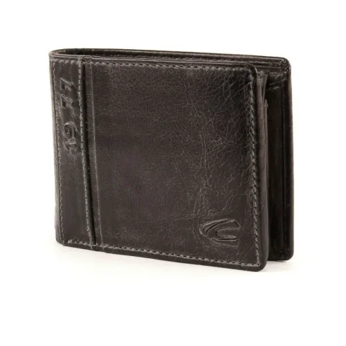 Camel Active Melbourne 247-702-60 – skórzany portfel męski czarny/szary