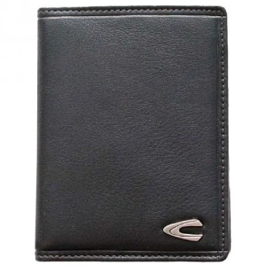 Skórzany portfel męski Camel Active B34-707-60 czarny – widok z przodu / Camel Active B34-707-60 men’s black leather wal