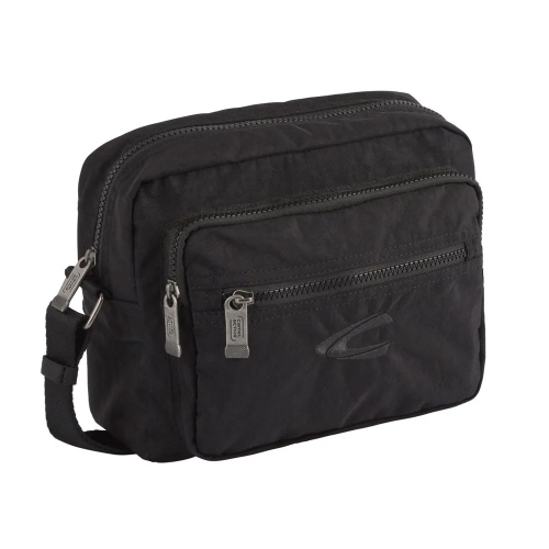 Torba Camel Active 613-060 czarna – widok z przodu Camel Active 613-060 black bag – front view