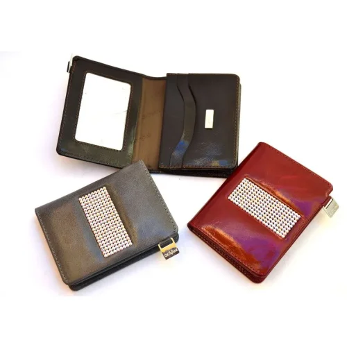 Wizytowniki Swarovski Giovani dostępne kolory kolekcja szary czarny czerwony Swarovski Giovani business card holders available colors grey black red