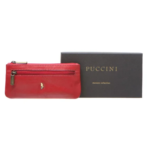 Etui Puccini MU309 czerwone z pudełkiem firmowym Puccini / Puccini MU309 red key case with branded Puccini box