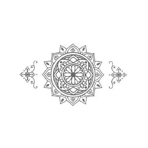 Tatuaż Mandala 1 poziomo