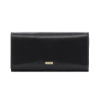 OCHNIK ITALY PL-187-99 luksusowy portfel damski skórzany czarny – widok z przodu / OCHNIK ITALY PL-187-99 luxury women’s