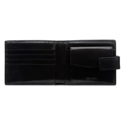 ochnik pl-105-99 czarny portfel męski widok z boku ochnik pl-105-99 black mens wallet side view