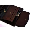 OCHNIK PL-145-89 brązowy – kieszeń na bilon na zatrzask i sloty na karty (RFID) / OCHNIK PL-145-89 brown – coin pocket with snap and card slots (RFID)