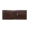portfel męski Ochnik PL-122-89 ciemny brąz widok wnętrza kompaktowy slim Ochnik PL-122-89 men’s wallet dark brown interior view slim compact design