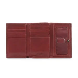 OCHNIK PL-189-41 bordowy skórzany portfel damski – wnętrze i układ przegródek / OCHNIK PL-189-41 burgundy women’s leather wallet – interior with compartments