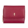 OCHNIK PORES-0802B-34 – portfel damski skórzany w kolorze czerwieni z nutą różu / OCHNIK PORES-0802B-34 – women’s leathe
