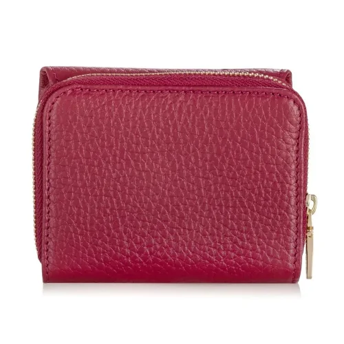 Portfel damski skórzany OCHNIK PORES-0802B-34 – ułożony na płasko / OCHNIK PORES-0802B-34 leather wallet – flat layout