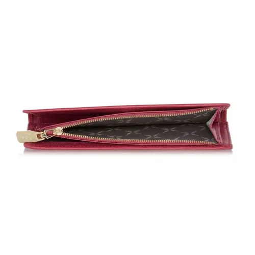 OCHNIK PORES-0803-31 – portfel skórzany widok z góry, elegancki profil OCHNIK PORES-0803-31 – top view of the elegant leather wallet