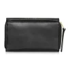 OCHNIK PORES-0907-99 – skórzany portfel damski otwarty, wnętrze z przegródkami OCHNIK PORES-0907-99 – open women’s leather wallet interior with compartments
