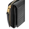 OCHNIK PORES-0907-99 – elegancki portfel damski widok pod kątem, złote detale OCHNIK PORES-0907-99 – elegant women’s wallet angled view with gold details