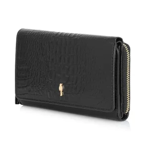 OCHNIK PORES-0907-99 – elegancki portfel damski skórzany widok z przodu OCHNIK PORES-0907-99 – elegant women’s leather wallet front view