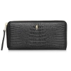 Portfel damski OCHNIK PORES-0908-99 ze skóry tłoczonej krokodyl – widok z przodu / OCHNIK women’s wallet PORES-0908-99 c