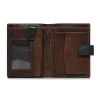 Portfel skórzany OCHNIK PORMS-0613-89 – kieszeń na monety na zatrzask / OCHNIK PORMS-0613-89 men’s wallet – coin pocket with snap closure