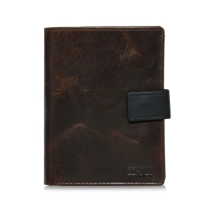 Portfel OCHNIK PORMS-0613-89 brązowy – widok z przodu / OCHNIK PORMS-0613-89 brown leather wallet – front view