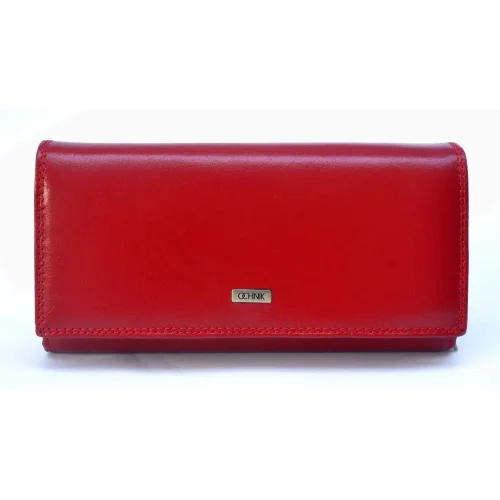 OCHNIK SL-125-41 czerwony duży portfel damski ze skóry naturalnej / OCHNIK SL-125-41 large red women’s leather wallet in