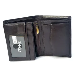 OCHNIK SL-145-89 brązowy portfel męski skórzany wnętrze / OCHNIK SL-145-89 brown men’s leather wallet interior