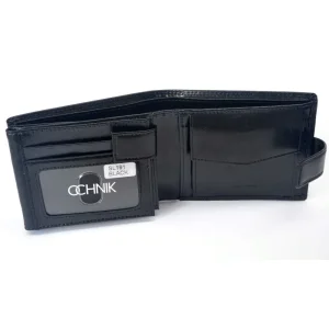 OCHNIK SL-191-99 czarny skórzany portfel męski