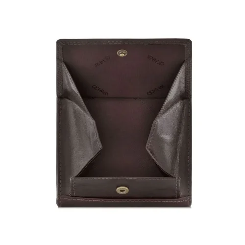 OCHNIK SL-108-89 – portfel skórzany brązowy, widok z tyłu / OCHNIK SL-108-89 – brown leather wallet, back view
