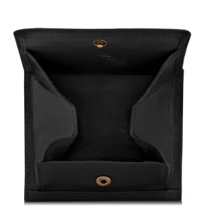 OCHNIK SL-108-99 – portfel skórzany czarny, widok z tyłu / OCHNIK SL-108-99 – black leather wallet, back view