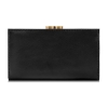OCHNIK SL-128-99 czarny skórzany portfel damski – eleganckie detale i wykończenie | OCHNIK SL-128-99 black leather women’s wallet – elegant details and finish