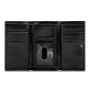 OCHNIK SL-128-99 portfel damski skórzany czarny – tył z logo OCHNIK | OCHNIK SL-128-99 women’s black leather wallet – back with OCHNIK logo