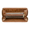 Portfel damski OCHNIK PORES-0517 z suwakiem i zatrzaskiem, elegancja croco OCHNIK PORES-0517 ladies’ wallet with zipper and snap closure, croco style