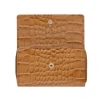 Skórzany portfel damski OCHNIK PORES-0518 z suwakiem i zatrzaskiem / OCHNIK PORES-0518 women’s leather wallet with zipper and snap closure
