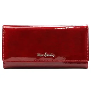 Czerwony portfel damski Pierre Cardin – elegancki design i naturalna skóra Red Pierre Cardin women’s wallet – elegant design and genuine leather