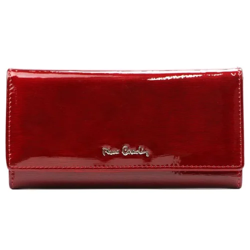 Czerwony portfel damski Pierre Cardin – elegancki design i naturalna skóra Red Pierre Cardin women’s wallet – elegant design and genuine leather