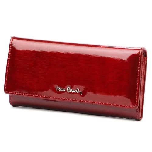 Luksusowy portfel damski Pierre Cardin 05 LINE 100 czerwony – widok z przodu Luxury red women’s wallet Pierre Cardin 05