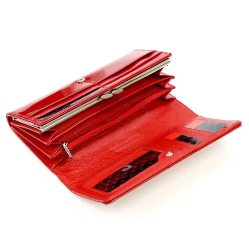 Portfel damski Pierre Cardin 07 SHINY 100 – funkcjonalny układ wnętrza Pierre Cardin 07 SHINY 100 women’s wallet – functional interior layout