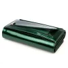 Portfel damski Pierre Cardin zielony lakierowany zamknięty Pierre Cardin women’s green patent leather wallet – closed view