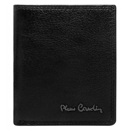 Portfel męski Pierre Cardin 1812 EKO06 czarny skórzany – widok z przodu / Pierre Cardin 1812 EKO06 men’s black leather w
