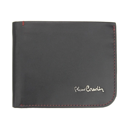 Pierre Cardin TILAK35 324 skórzany portfel męski czarny widok z przodu / Pierre Cardin TILAK35 324 men’s leather wallet