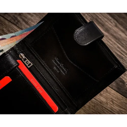 Portfel męski Pierre Cardin 326A – układ wnętrza z kartami Pierre Cardin 326A wallet – layout with cards