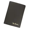 Pierre Cardin 326 MAR portfel męski czarny mat przód Pierre Cardin 326 MAR men wallet black matte front view