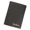 Pierre Cardin 326 MAR portfel męski czarny mat przód Pierre Cardin 326 MAR men wallet black matte front view