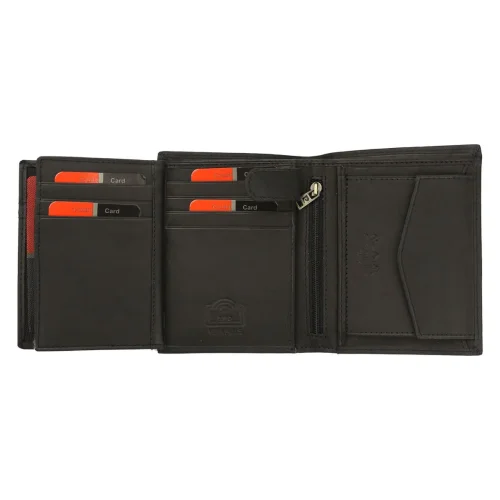 Pierre Cardin 326 MAR wnętrze kieszeń na bilon i banknoty Pierre Cardin 326 MAR interior coin pocket bill compartments