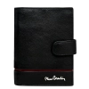 Pierre Cardin 331A Tilak15 czarny skórzany portfel męski – widok z przodu / Pierre Cardin 331A Tilak15 black men’s leath