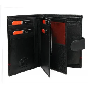 Pierre Cardin 331A Tilak15 otwarty portfel męski – układ kieszeni i kart / Pierre Cardin 331A Tilak15 open wallet layout with card slots and compartments