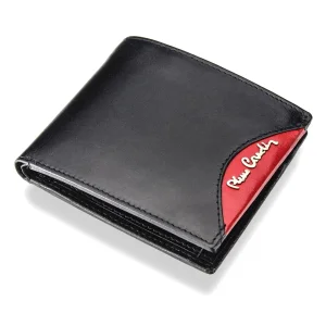 Skórzany portfel męski Pierre Cardin 8824 czerwony – zamknięty portfel Pierre Cardin 8824 men’s leather wallet red – closed wallet
