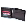 Pierre Cardin 910 Classic brązowy portfel męski – wnętrze rozłożone / Pierre Cardin 910 Classic brown men’s wallet – open interior view